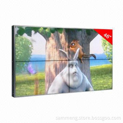 3 x 3 55-inch Splicing DID Video Wall with 23mm Bezel, Supports RS232 Control and Remote Control